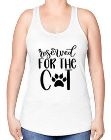Reserved For The Cat Style 104# - cats -Racerback Tank