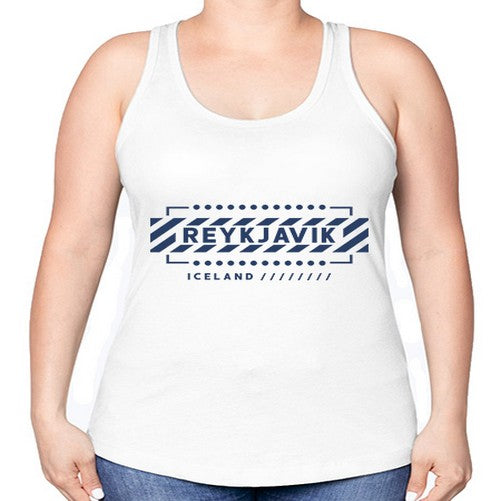 Reykjavik 1718# - cities -Racerback Tank