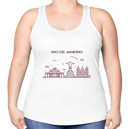 RioDeJaneiro 1735# - cities -Racerback Tank