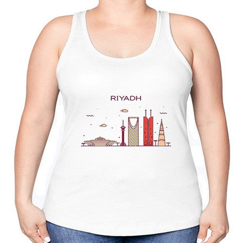 Riyadh 1742# - cities -Racerback Tank