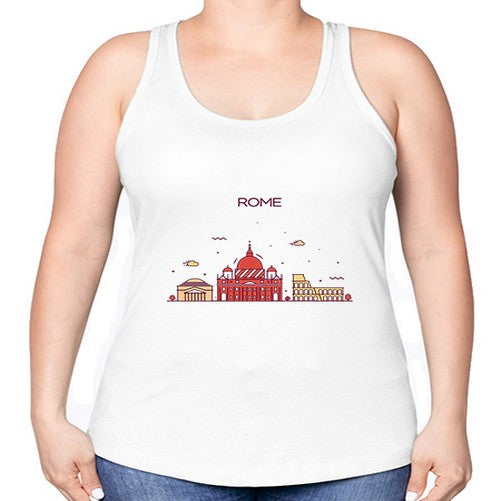 Rome 1750# - cities -Racerback Tank