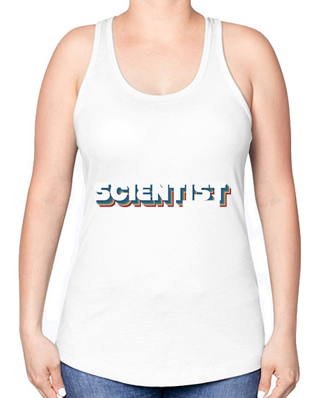 SCIENTISTFunnyJobLimitedEditionScientistSkinite Scientist Skinite 41# - general science -Racerback Tank
