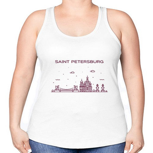 SaintPetersburg 1768# - cities -Racerback Tank