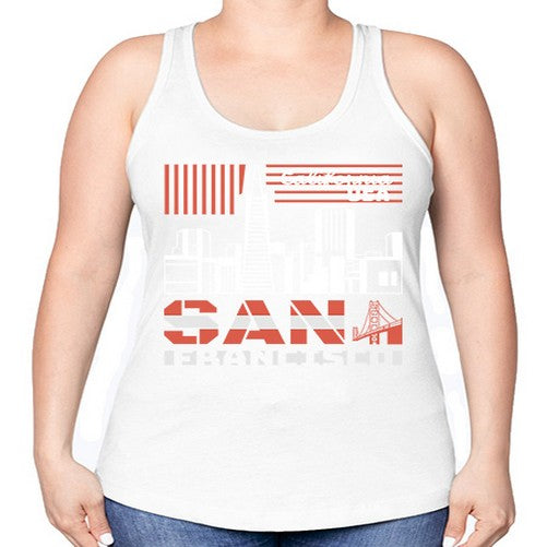 San Francisco 1777# - cities -Racerback Tank