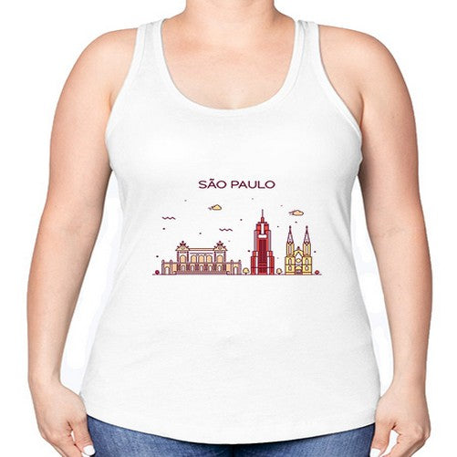 SaoPaulo 1802# - cities -Racerback Tank