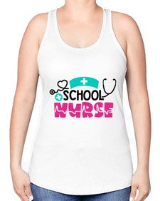 School Nurse Style Style 1377# - nurse -Racerback Tank