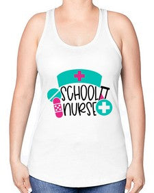 School Nurse Style Style 1379# - nurse -Racerback Tank