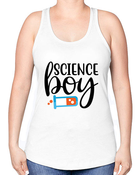 Science Boy 139# - general science -Racerback Tank