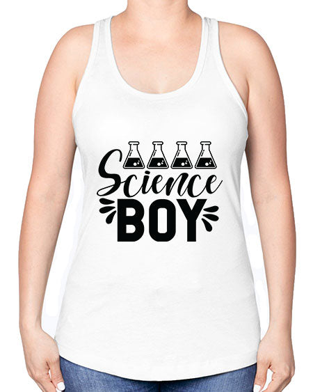 Science Boy 140# - general science -Racerback Tank