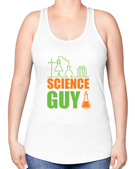 Science Guy 112# - general science -Racerback Tank