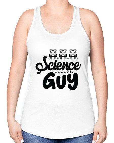Science Guy 117# - general science -Racerback Tank