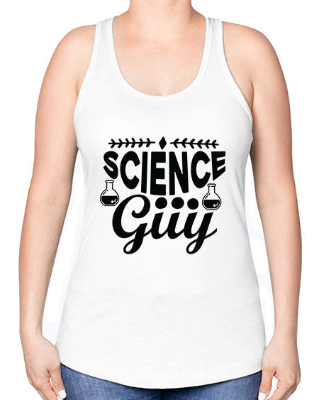 Science Guy 119# - general science -Racerback Tank