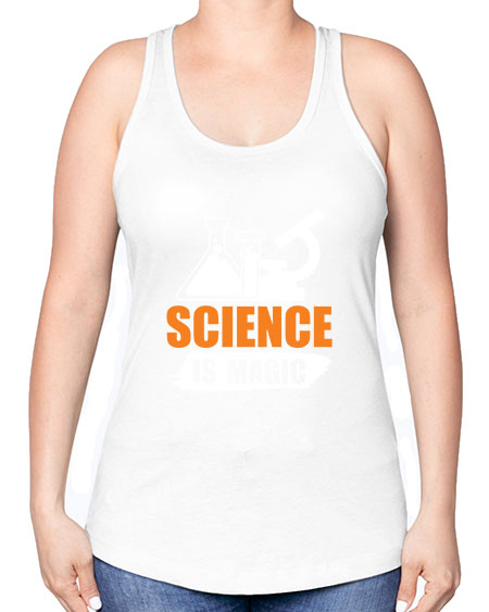Science Is Magic 91# - general science -Racerback Tank