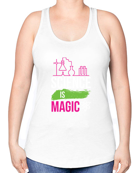Science Is Magic 92# - general science -Racerback Tank