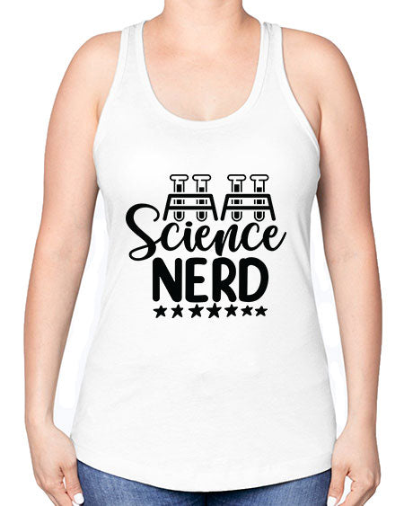 Science Nerd 58# - general science -Racerback Tank