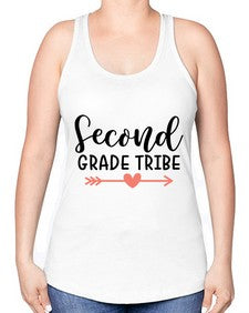 Second Grade Tribe 837# - second grade -Racerback Tank