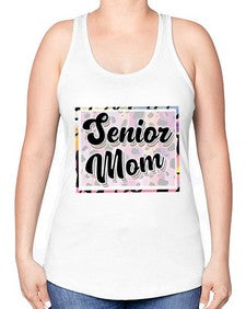 Senior mom 866# - twelfth grade -Racerback Tank