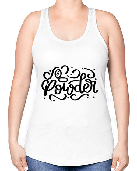 SinglePowder Style 24# - beauty - fashion -Racerback Tank