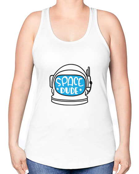 Spacedude 12# - space -Racerback Tank