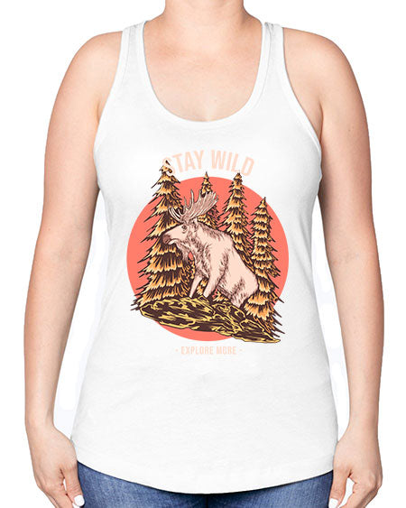 Stay Wild 16# - nature -Racerback Tank