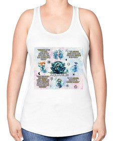 Straight Aquarius 468# - aquarius -Racerback Tank