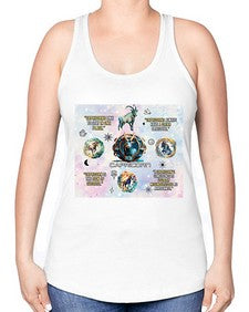 Straight Capricorn 471# - capricorn -Racerback Tank