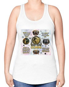 Straight Gemini 472# - gemini -Racerback Tank
