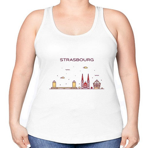 Strasbourg 1898# - cities -Racerback Tank
