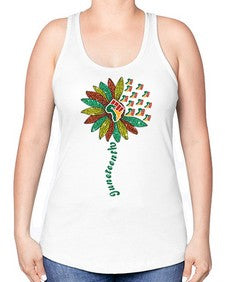 Sunflower Fist Juneteenth Black History 24# - black juneteenth -Racerback Tank