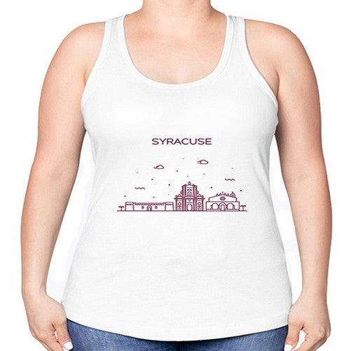 Syracuse 1921# - cities -Racerback Tank