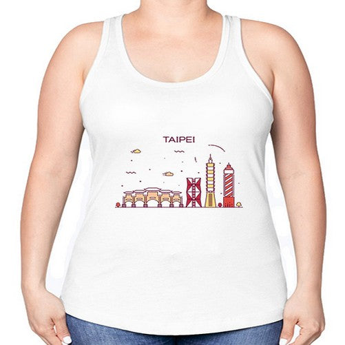Taipei 1937# - cities -Racerback Tank