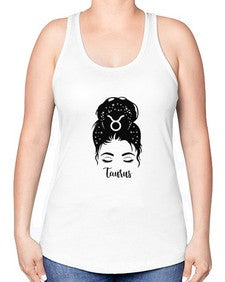 Taurus woman - taurus -Racerback Tank