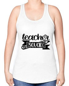 Teacher Squad Style 1464# - teacher -Racerback Tank