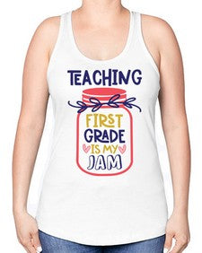 Teaching First Grade 932# - first grade -Racerback Tank
