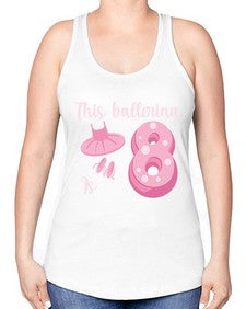 Th birthday ballet dancer ballerina 46# - ballet -Racerback Tank