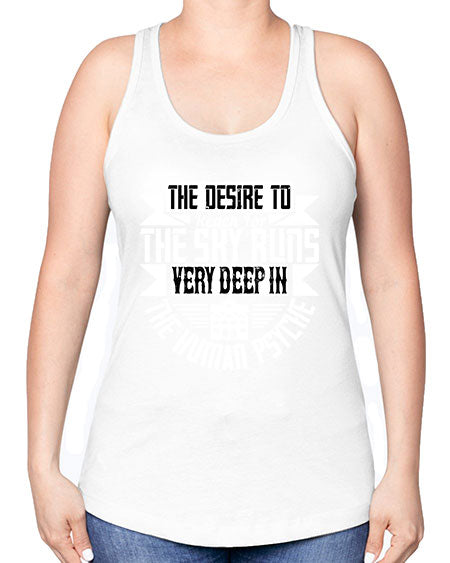 The desire to reach for the sky runs very deep in the human psyche Style 418# - architect -Racerback Tank