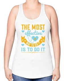 The most effective way to do it is to do it Style 1522# - nurse -Racerback Tank