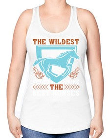 The wildest colts make the best horses Style 18# - horse -Racerback Tank