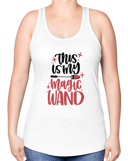 This Is My Magic Wand Style 12# - beauty - fashion -Racerback Tank