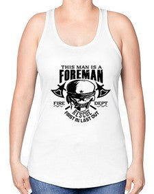 This man is 1166# - skull and bones -Racerback Tank