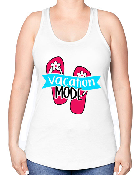 Vacation Mode Style 8# - summer -Racerback Tank