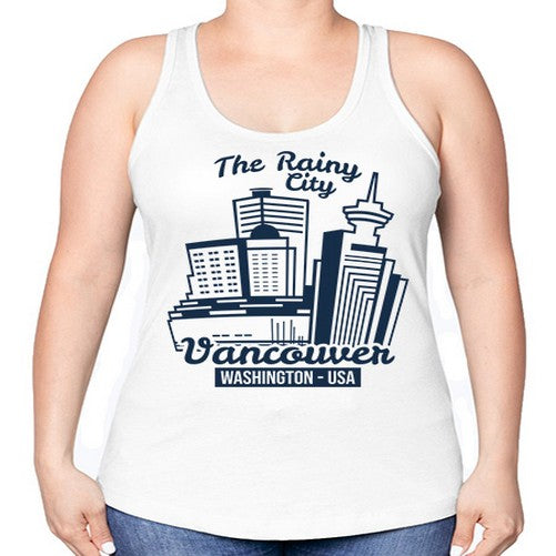 Vancouver 2049# - cities -Racerback Tank