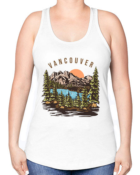Vancouver 4# - nature -Racerback Tank