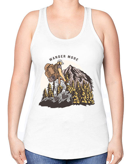 Wander More 3# - nature -Racerback Tank
