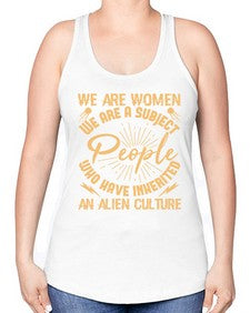 We are women we are people 42# - ufo -Racerback Tank