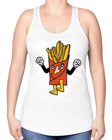 Weekend is near 265# - cartoon general -Racerback Tank
