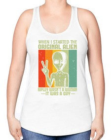 When I started the original alien 45# - ufo -Racerback Tank