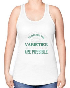 When it comes to cars only two varieties of people are possible 92# - car -Racerback Tank