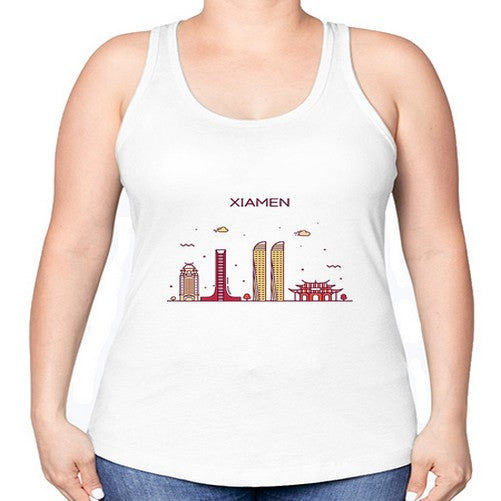 Xiamen 2149# - cities -Racerback Tank