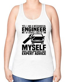 Yes I Am A Mechanical Style 1671# - engineer -Racerback Tank
